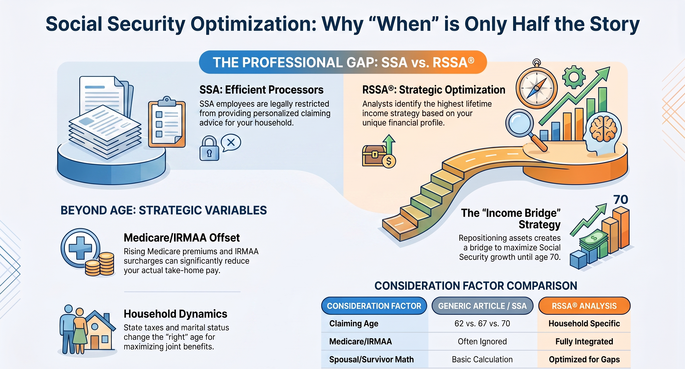 Social Security Optimization: Why When is Only Half the Story